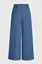 Blue Solid High Rise Trousers
