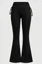 Black Mid Rise Bootcut Pants