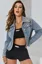 Blue Pearl Denim Crop Jacket