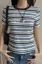 Blue Striped Crew Neck T-Shirt