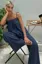Dark Blue Solid Lace Co-Ord Set