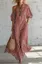 Red Striped One-Shoulder Maxi Dress