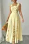 Light Yellow Floral Maxi Dress