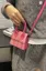 Pink Striped Textured Sling Bag
