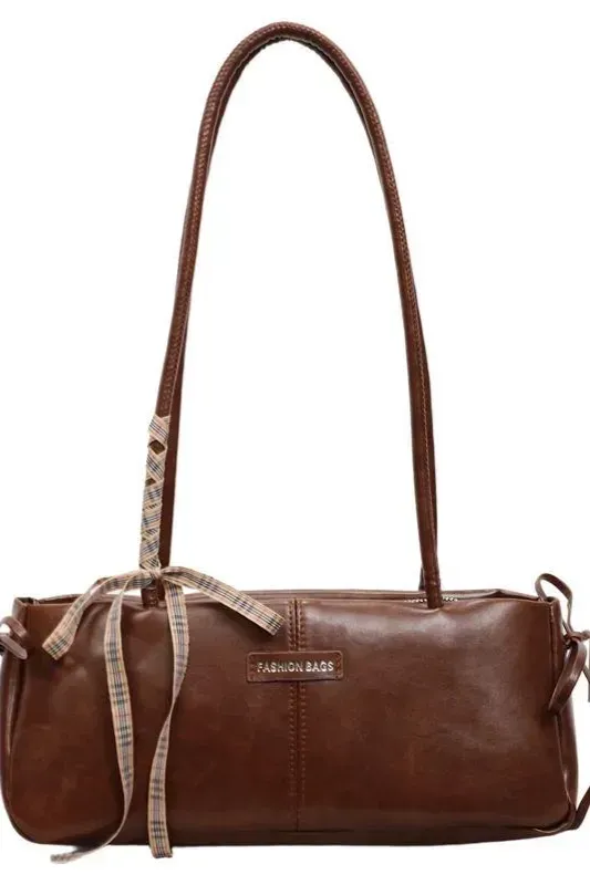 Brown Solid Pu Shoulder Bag - Image 1