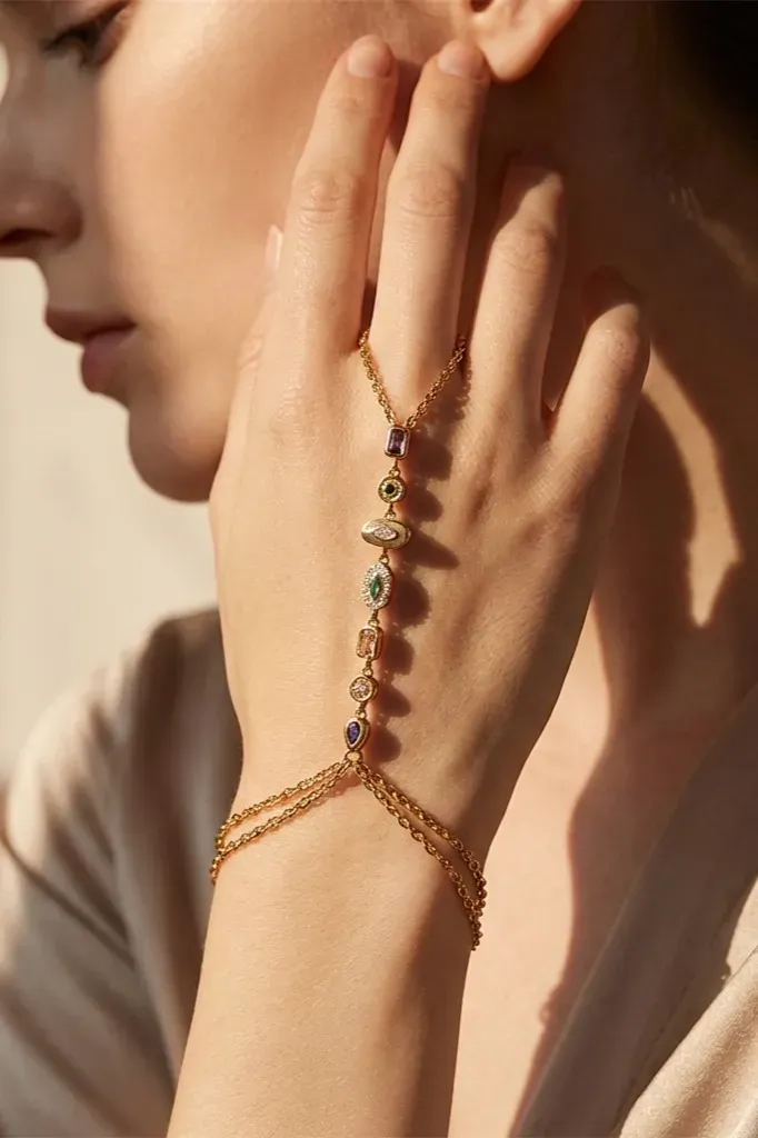 Golden Layered Elegant Bracelet - Image 1