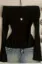 Black Solid Off Shoulder Top