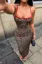 Brown Leopard Print Maxi Dress