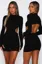 Black Backless Bodycon Mini Dress