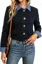 Black Checkered Collared Jacket