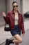 Wine PU Bomber Jacket