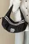 Black Solid Typography Shoulder Bag