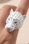 White Leopard Chic Ring