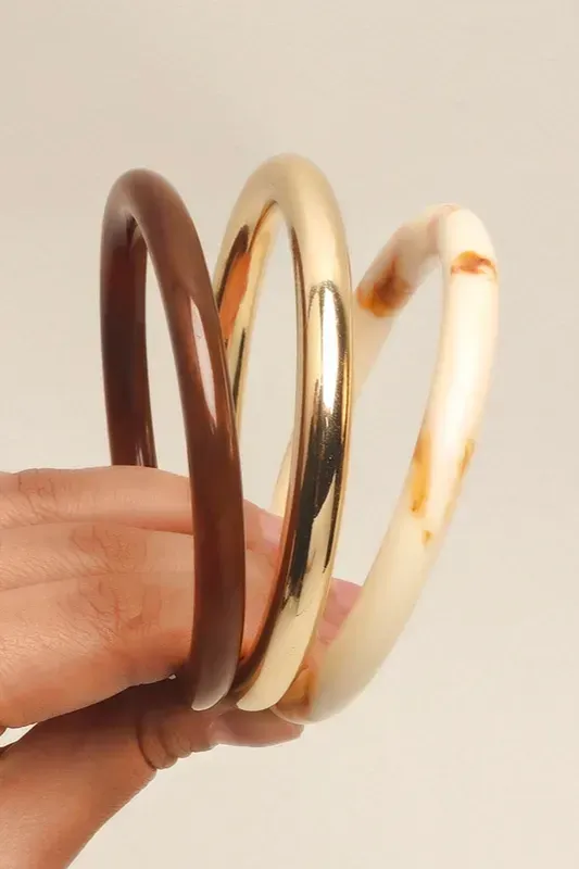 Multicolor Elegance Set Of 3 Bangles - Image 1