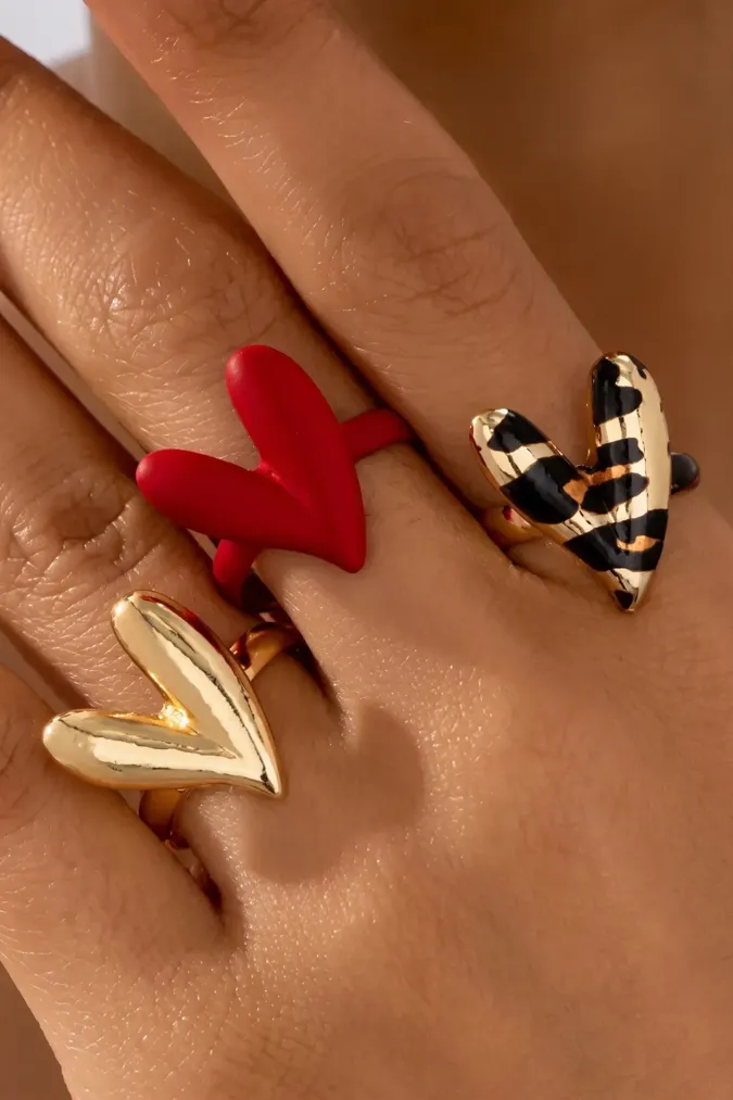 Multi-Colour Set Of 3 Rings - Image 1
