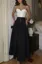Black Solid High Rise Skirt