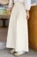 Off White High-Rise Buttoned Pants