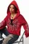 Red Web-Inspired Hoodie