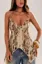 Light Brown Leopard Printed Top
