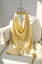 Yellow Solid Halter Neck Top