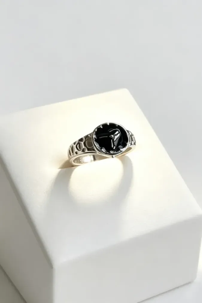 Silver Watch Statement Ring - Image 1