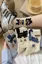 White Set Of 4 Graphic Socks