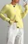 Yellow Buttoned Crew Neck Cardigan