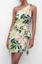 Dark Green Floral Mini Dress