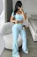 Light Blue Square Neck Co-Ord Set