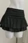 Black Solid High Rise Mini Skirt