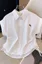 White Embroidered Buttoned Shirt
