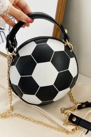 Black Football Crossbody Bag - Image 1