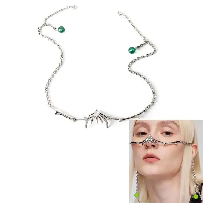Silver Statement Face-Chain - Image 1