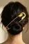 Golden Safety-Pin Hair Clip