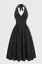 Black Polka Dot Halter Maxi Dress