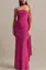 Pink Solid Tube Neck Maxi Dress
