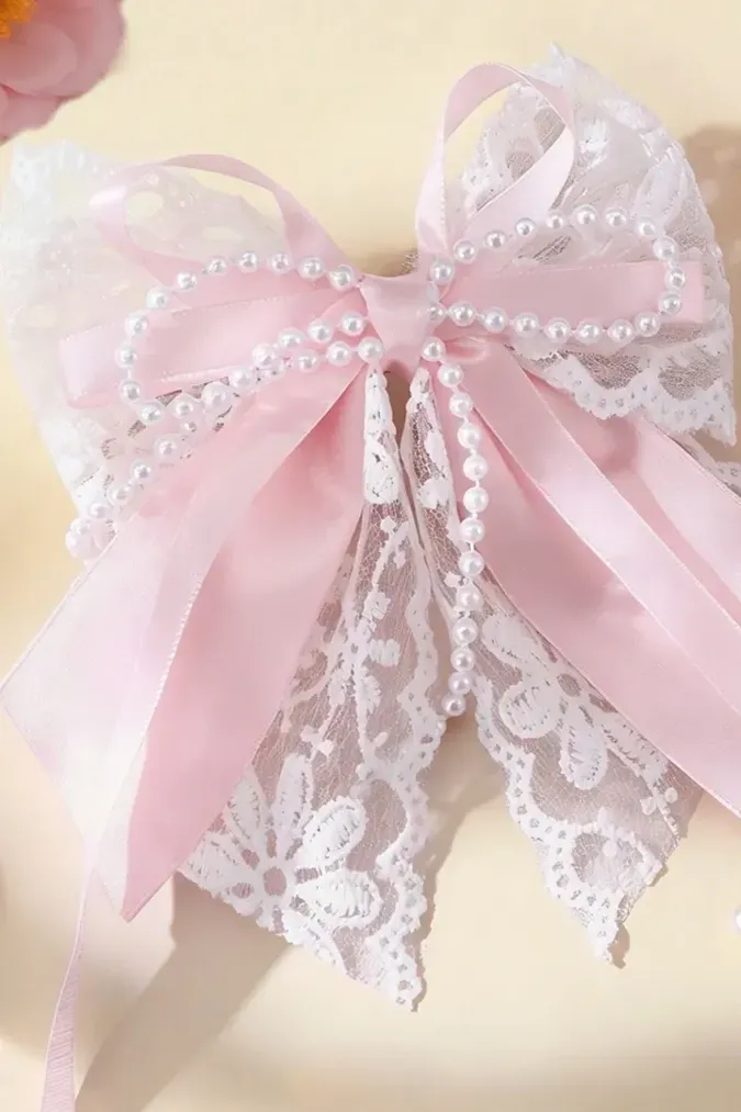 Pink Satin Scrunchie - Image 1