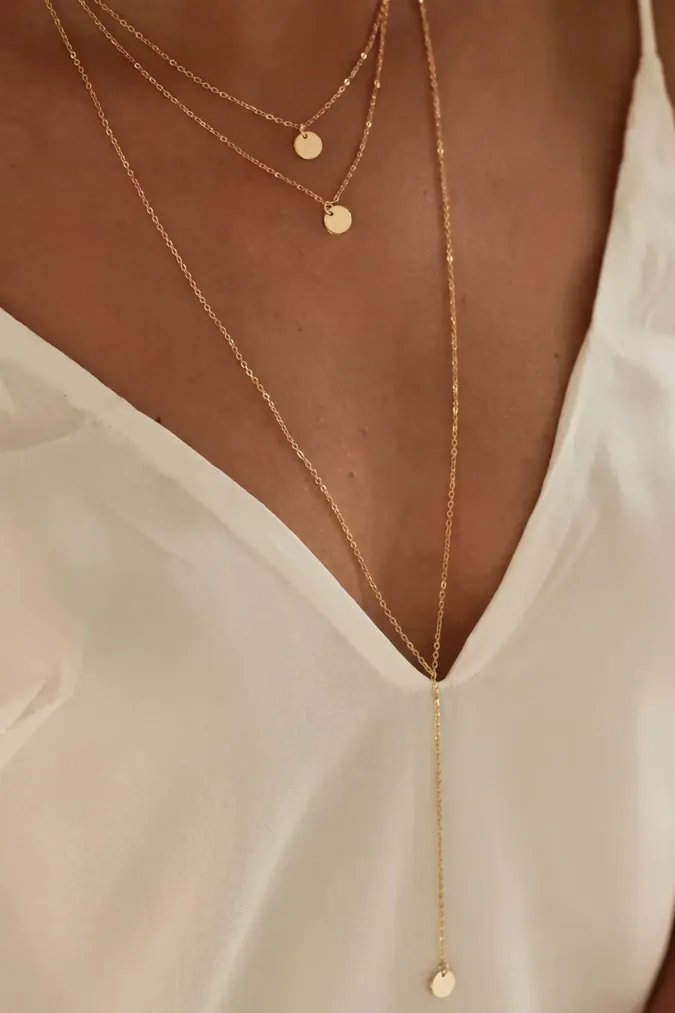 Golden Elegance Layered Necklace - Image 1