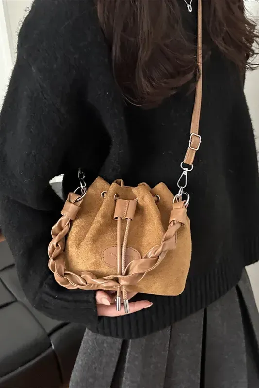 Brown Tassel Shoulder Bag - Image 1