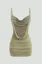 Sage Ruched Bodycon Mini Dress