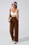Dark Brown High Rise Trousers