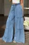 Light Blue Tiered High-Rise Jeans