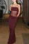 Wine Lace Cut Out Maxi Dress
