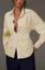 Light Yellow Tie-Up Collar Shirt