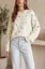 Cream Floral Crew Neck Sweater