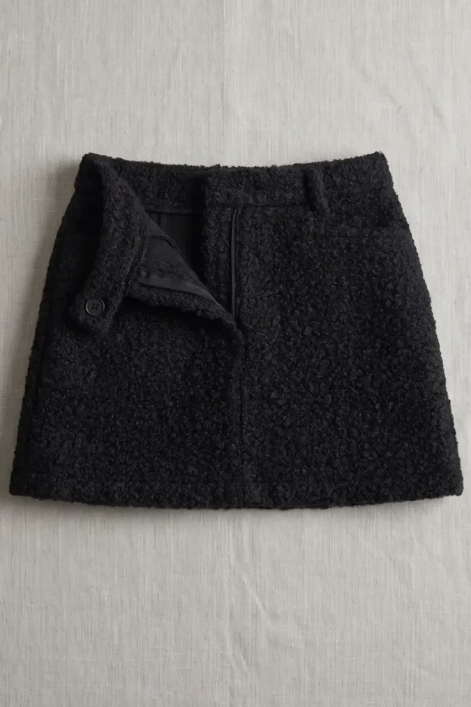 Black A-Line Mini Skirt - Image 1