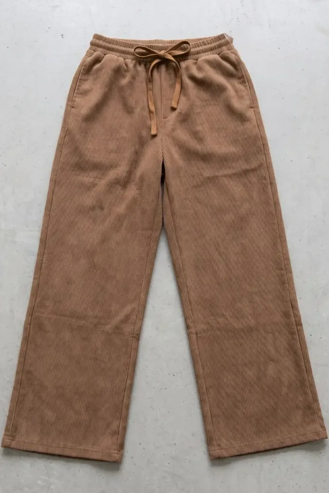 Khaki Solid Mid Rise Trousers - Image 1