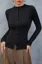 Black Band Collar Top
