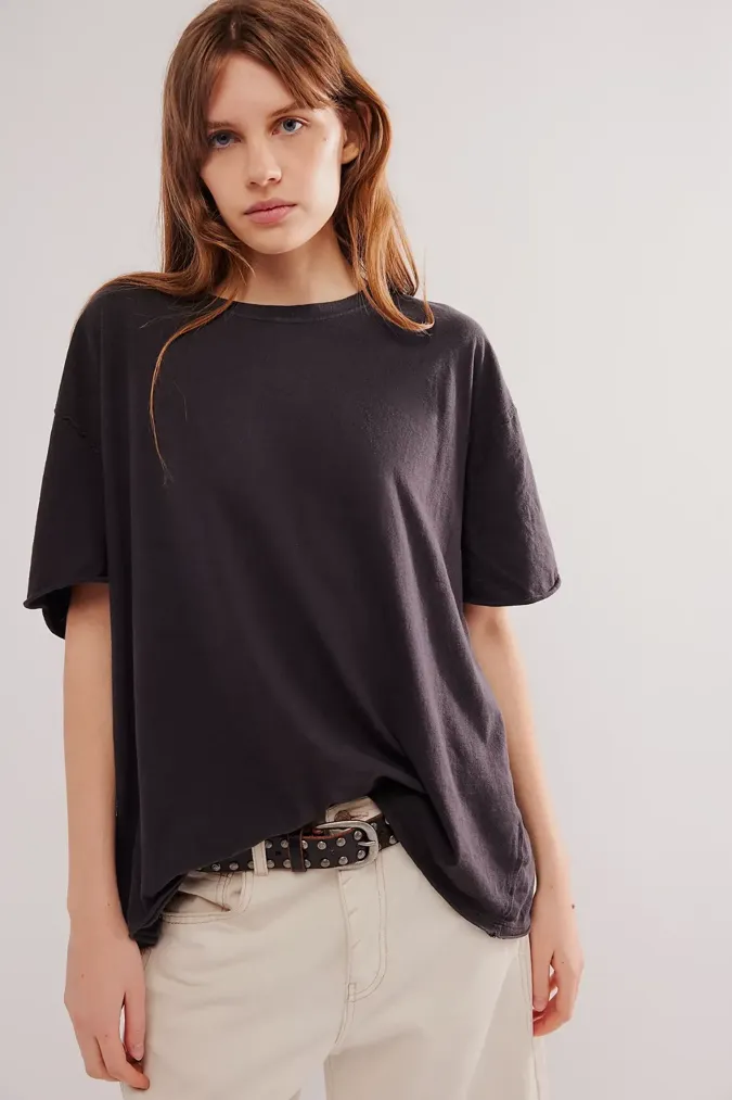 Black Butterfly Cut Out T-Shirt - Image 1