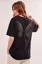 Black Butterfly Cut Out T-Shirt